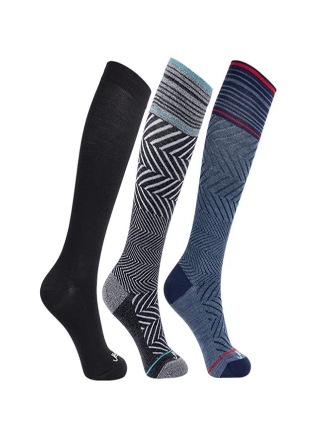 ja vie 76% Merino Wool Graduated Compression Socks for Women & Men (15-20mmHg) - Image 1